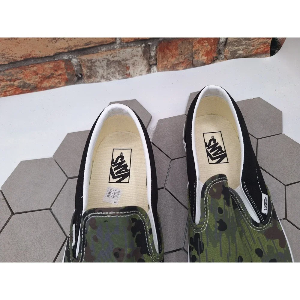 Men's Size 8 Rain Camo Green Brown VN0009Q7BGK Sneakers Skate New Rare‎